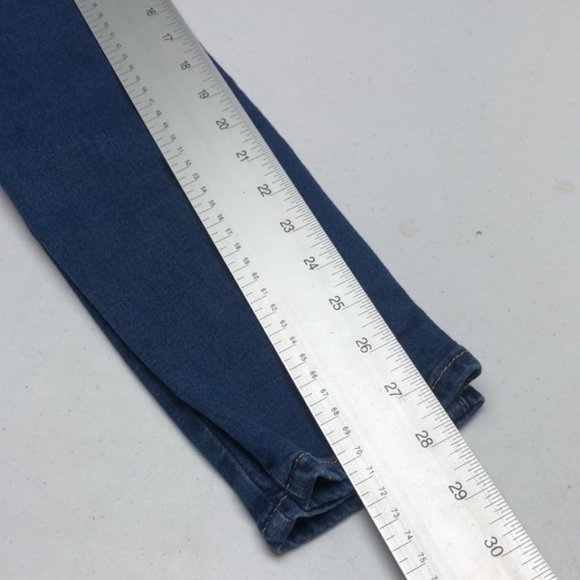LIKE NEW BEBE LACE UP SKINNY JEANS 27x28 RETRO BEBE STYLE 😎 - Picture 8 of 14